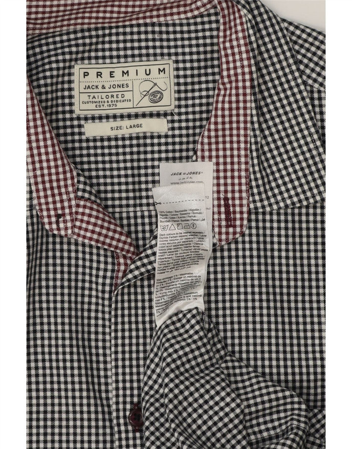 Cămașă Jack & Jones pentru bărbați, mare, alb, din bumbac