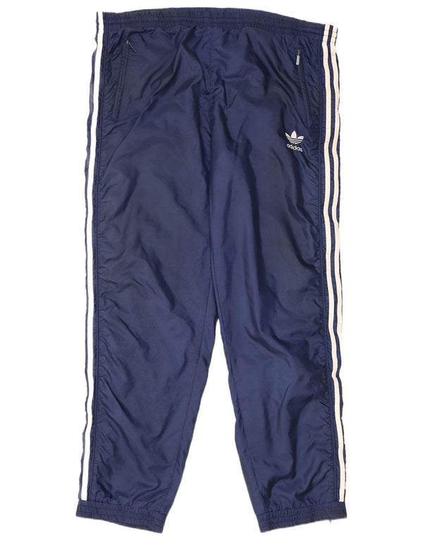 Pantaloni de trening Adidas pentru bărbați UK 40 Medium Bleumarin Poliamidă