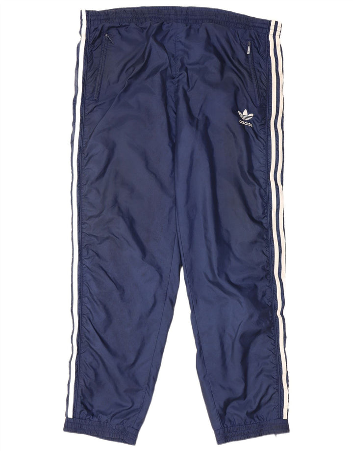 Pantaloni de trening Adidas pentru bărbați UK 40 Medium Bleumarin Poliamidă