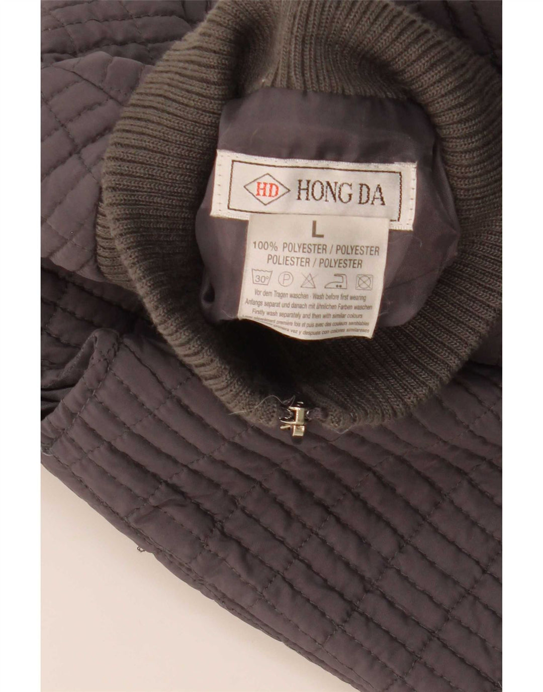 Gilet vintage pentru femei UK 14, mare, gri din poliester