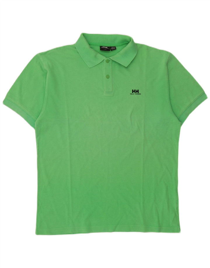 Helly Hansen tricou polo pentru bărbați, bumbac verde mare