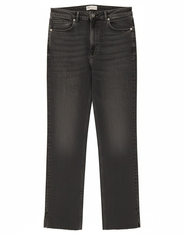 ZARA Womens Straight Jeans EU 42 Large W32 L30 Grey