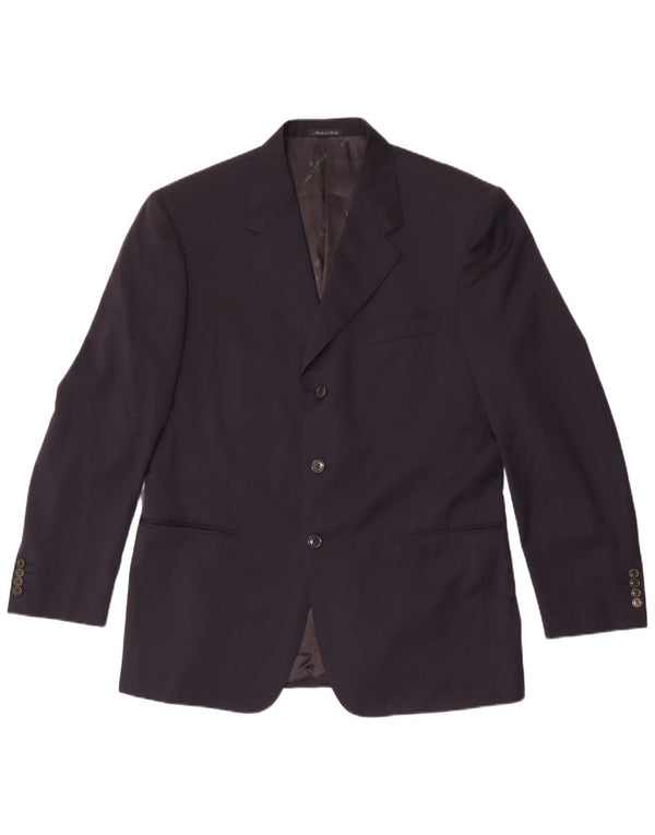 Jachetă pentru bărbați Cerruti 1881 cu 3 nasturi IT 52 XL Lână bleumarin