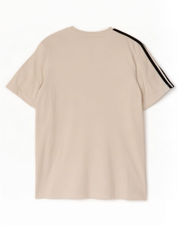Tricou pentru bărbați Adidas Top Mediu Alb Bumbac