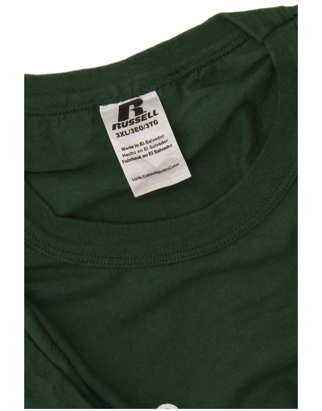 RUSSELL ATHLETIC Tricou grafic pentru bărbați Top 3XL Verde