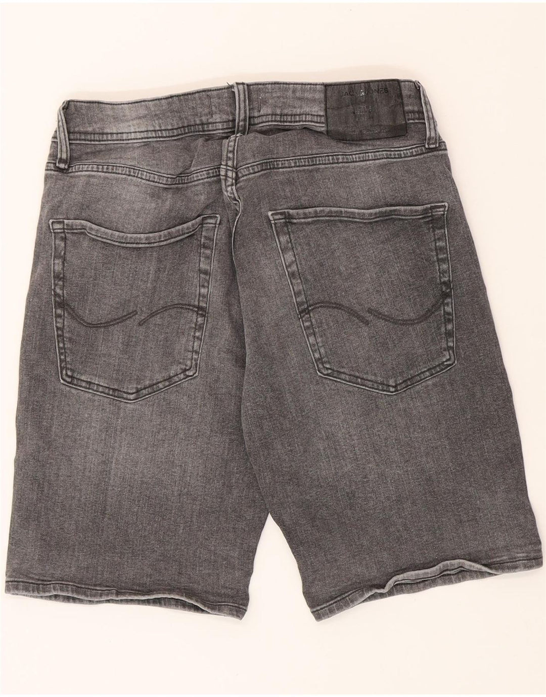 JACK & JONES Mens Regular Denim Shorts Medium W30 Grey Cotton Vintage Jack & Jones and Second-Hand Jack & Jones from Messina Hembry 