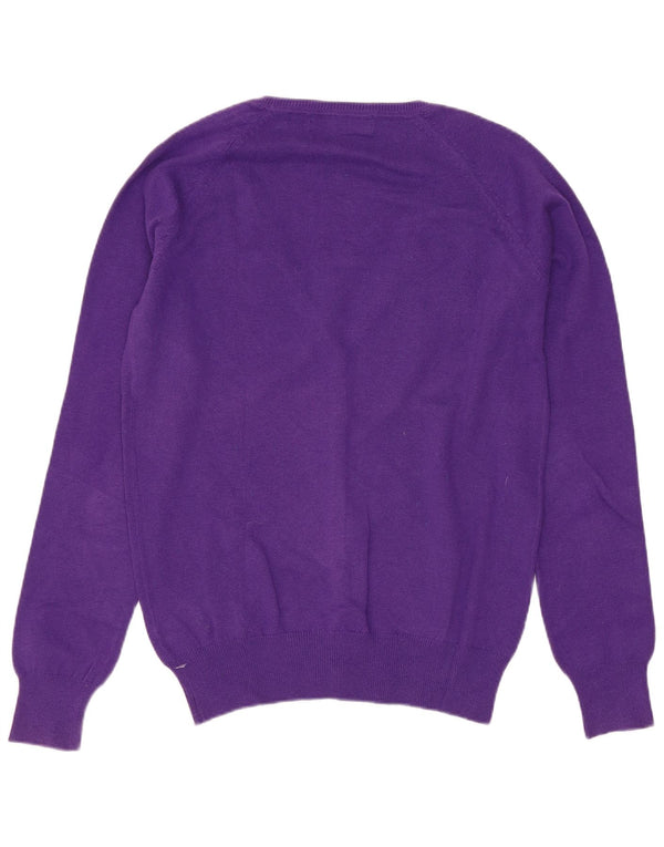 Pulover cardigan pentru femei Zara UK 14 mare, mov, bumbac