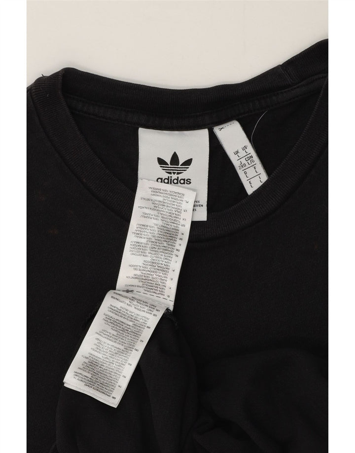 Tricou pentru bărbați Adidas Top mare, negru, bumbac