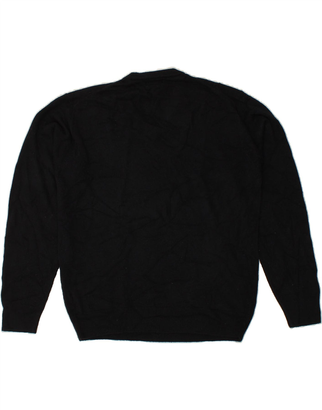 DOCKERS Mens V-Neck Jumper Sweater Large Navy Blue Acrylic Vintage Dockers and Second-Hand Dockers from Messina Hembry 