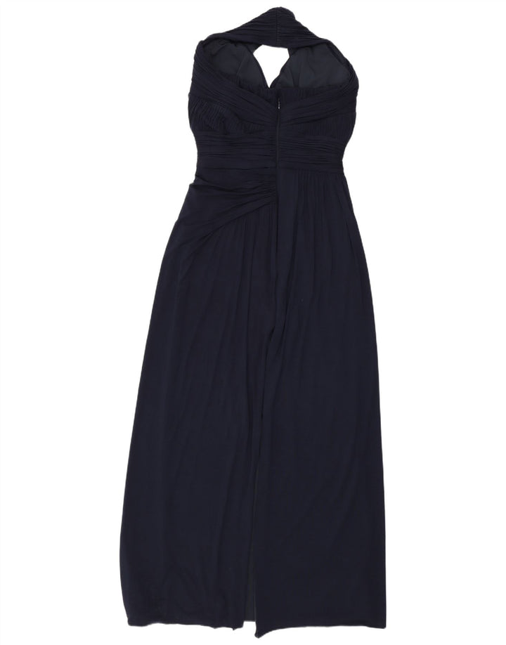 Coast Womens Maxi Halter Dress UK 12 Medium Bleumarin