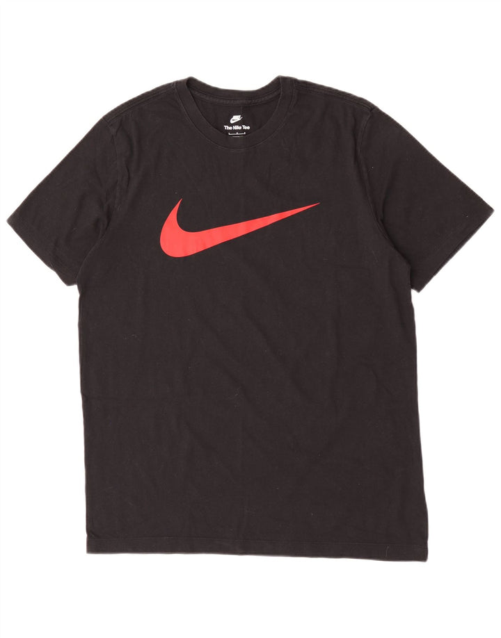 Tricou grafic Nike pentru bărbați Top mare din bumbac negru