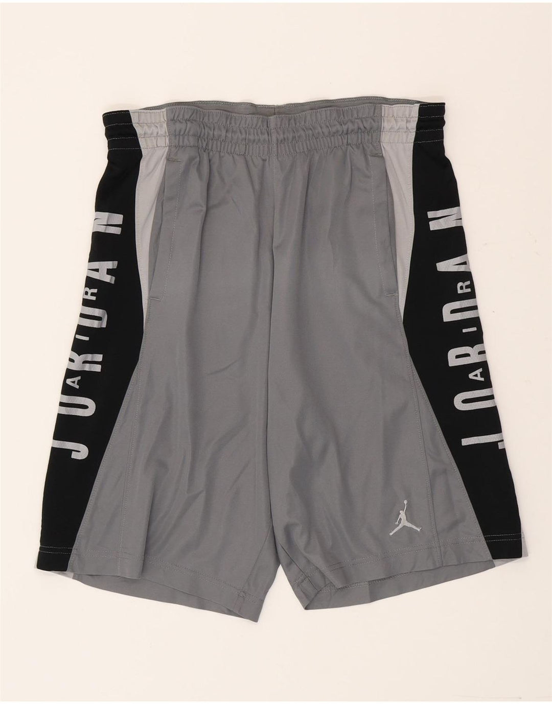Pantaloni scurți sport grafic Dri Fit Jordan pentru bărbați, gri, poliester color bloc