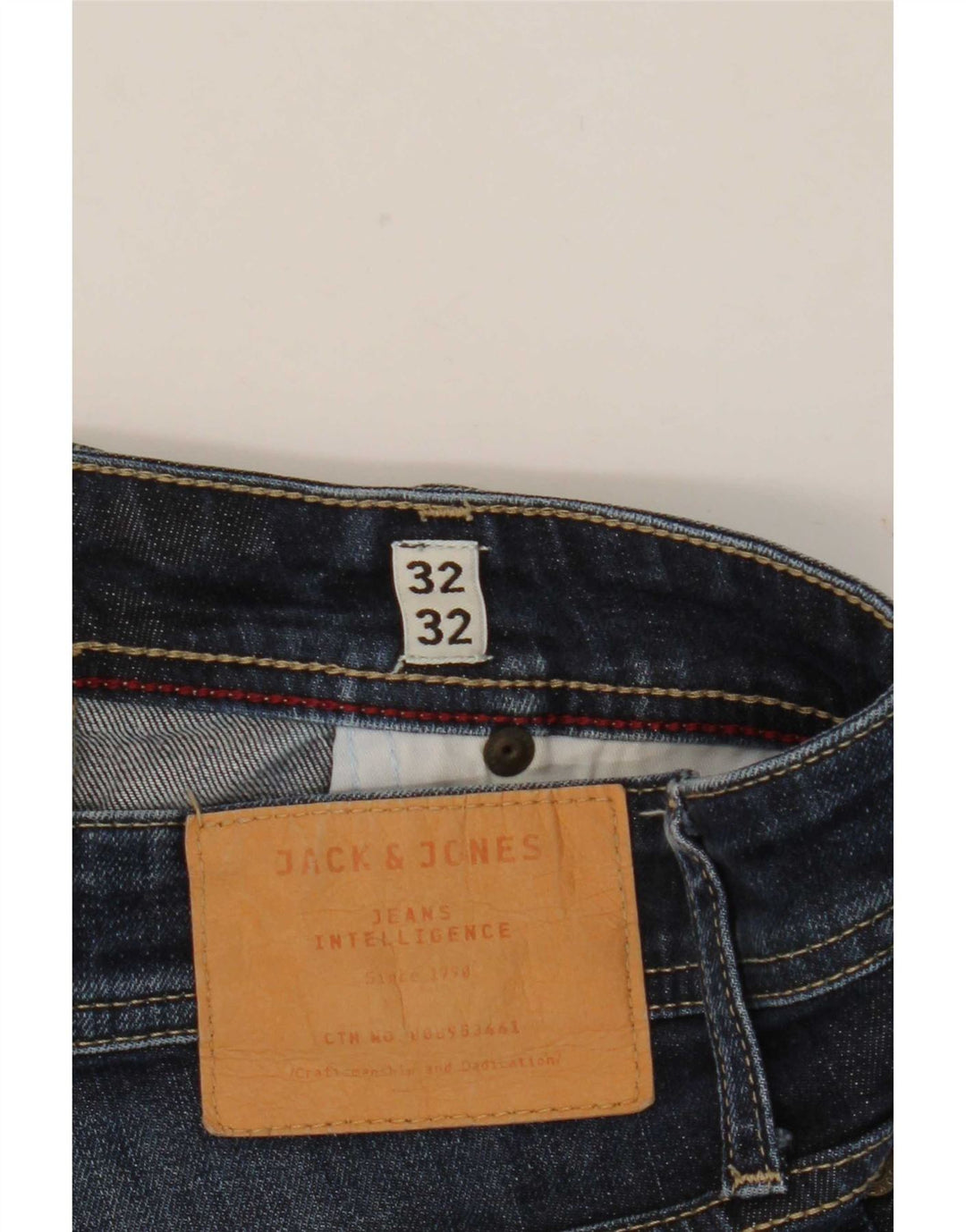 Blugi drepți Jack & Jones Clark Regular Fit pentru bărbați W32 L32 albastru
