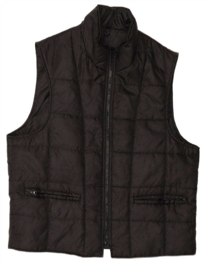 Gilet căptușit vintage pentru femei IT 52 XL poliester negru