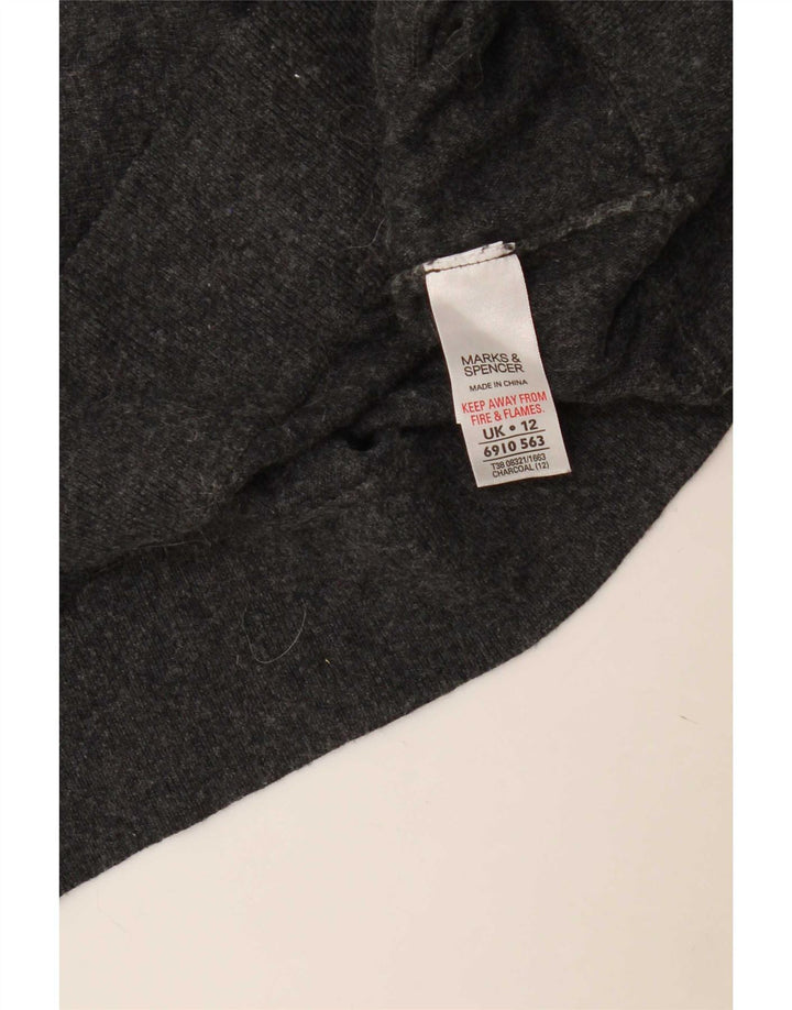 Marks & Spencer Top pentru femei cu mâneci 3/4 UK 12 Medium Gri Viscose