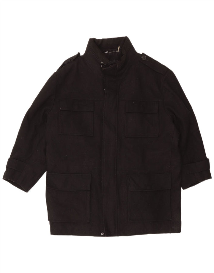 Jachetă militară pentru bărbați Calvin Klein UK 42 XL Lână neagră