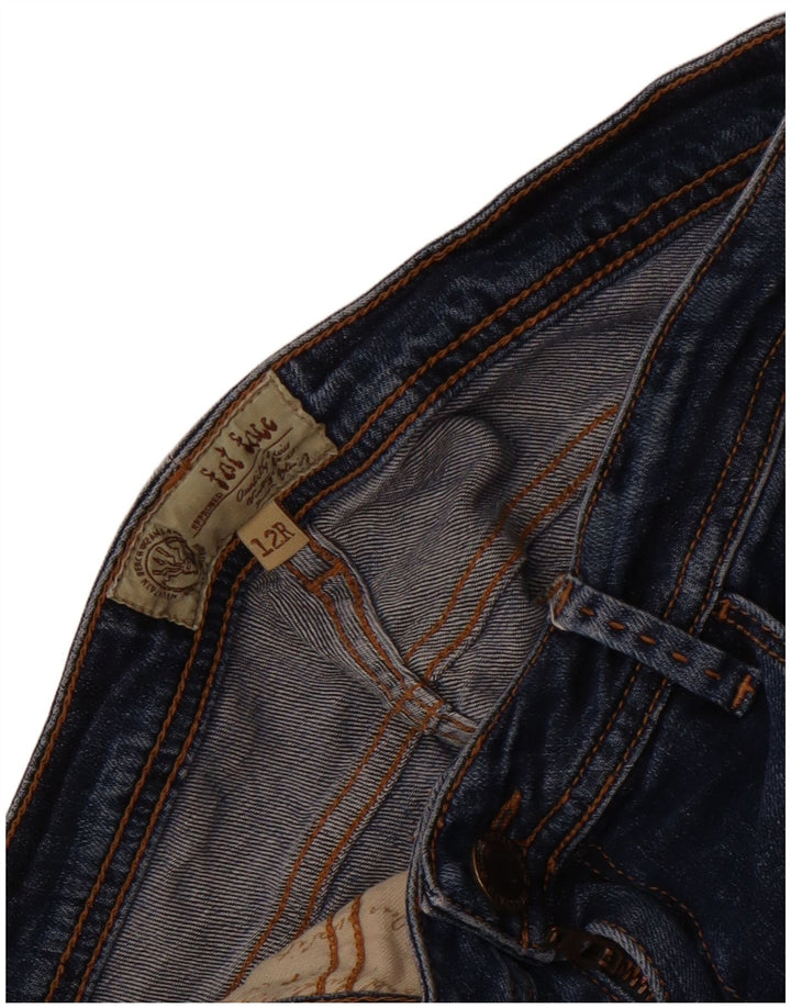 Fat Face Blugi subțiri pentru femei UK 12 Medium W30 L30 Albastru