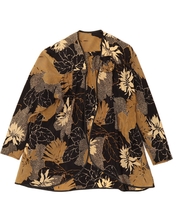 Top cardigan pentru femei VINTAGE IT 52 2XL Acetat floral multicolor