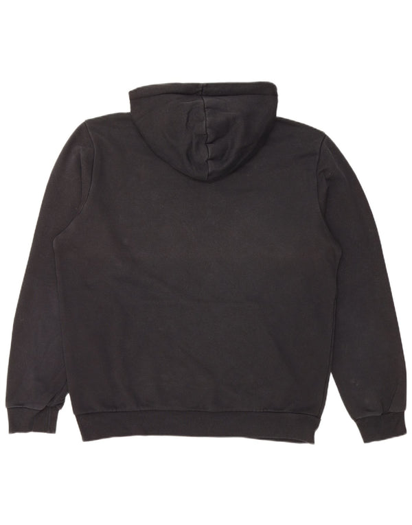 PUMA Mens Graphic Hoodie Jumper Medium Black Cotton