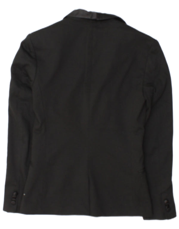 Jachetă blazer pentru bărbați Zara cu 1 nasture UK 36 Poliester negru mic