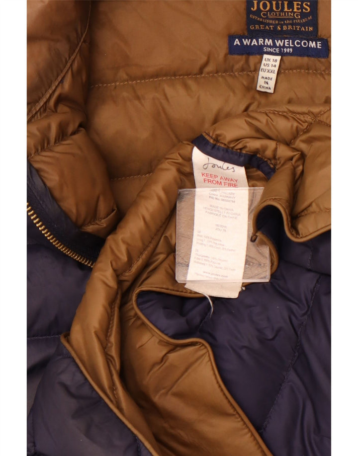 Jachetă căptușită pentru femei Joules UK 18 XL Bleumarin Poliamidă