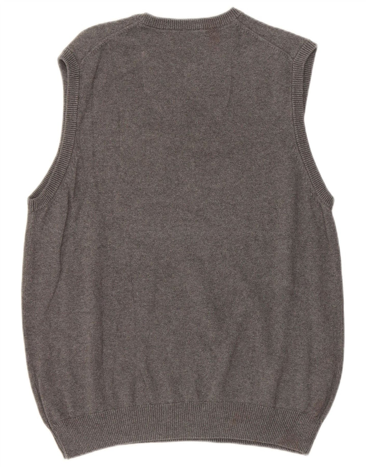 Marks & Spencer Mens Regular Fit Vest Tank Top Bumbac Gri mediu