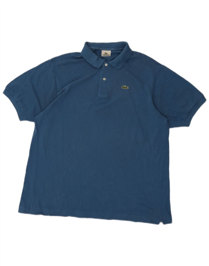 Tricou polo pentru bărbați Lacoste Mărimea 7 2XL Bumbac albastru