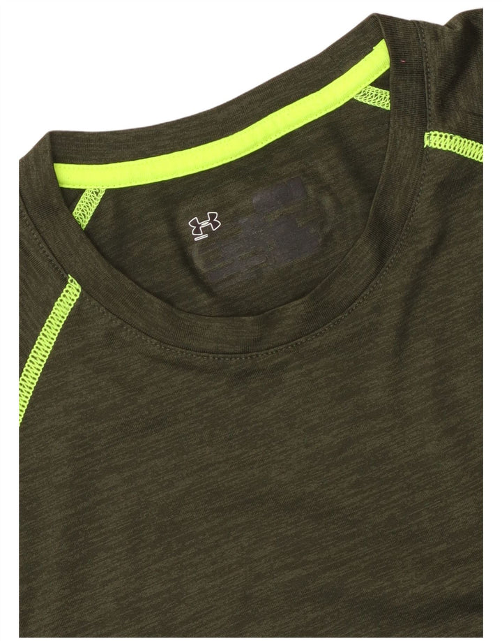 Tricou pentru bărbați UNDER ARMOUR Top Large Kaki Flecked