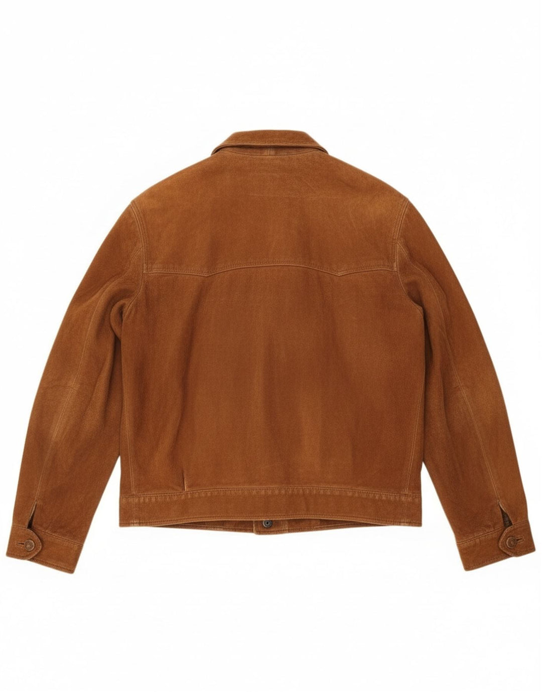 Jachetă vintage pentru bărbați din piele intoarsa UK 38 maro mediu