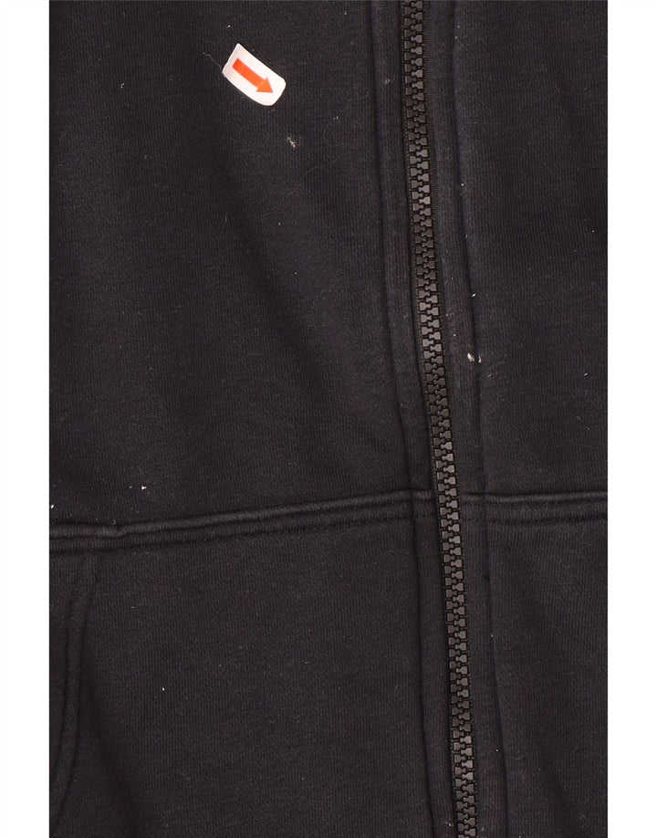 NIKE Mens Graphic Zip Hoodie Sweater Medium Black Cotton Vintage Nike and Second-Hand Nike from Messina Hembry 
