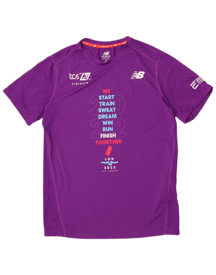 Tricou grafic pentru bărbați New Balance Top Medium Purple Poliester