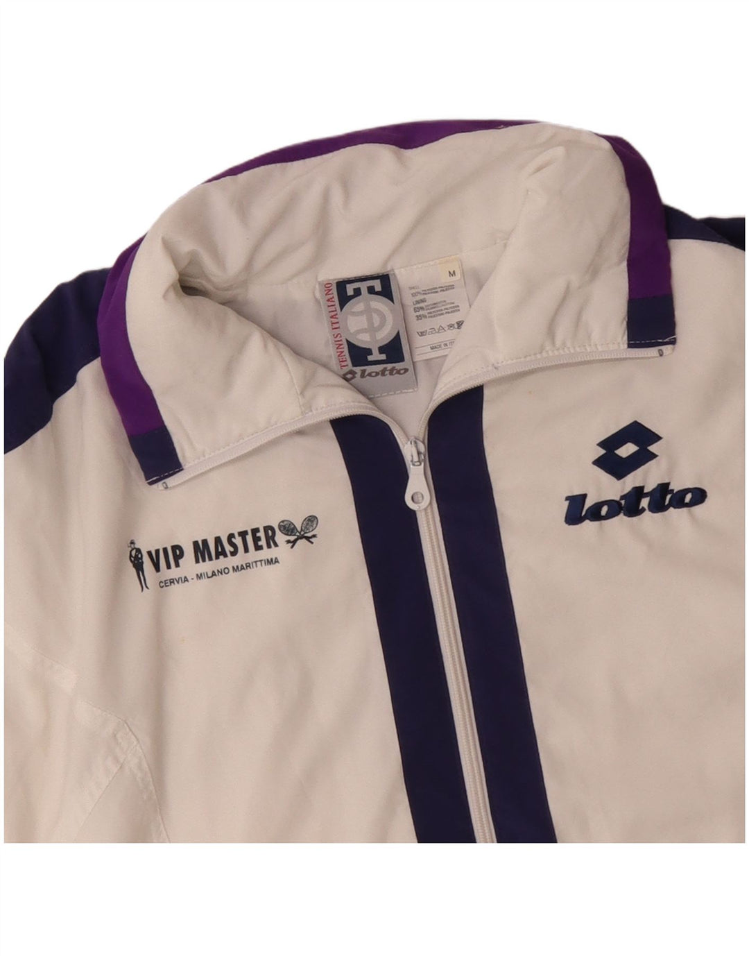 LOTTO Jachetă de trening supradimensionată pentru femei UK 14 Medium White Colorblock