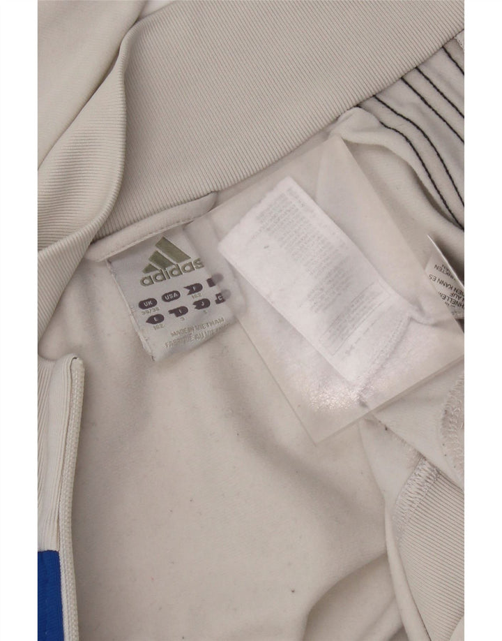 Jachetă de trening Adidas pentru bărbați Marea Britanie 34/36 Poliester color bloc alb mic