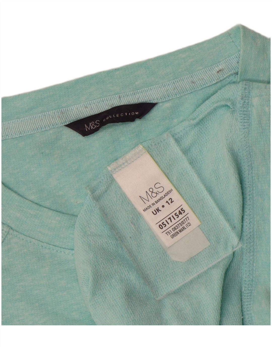 Pulover pentru damă MARKS & SPENCER Pulover UK 12 Bumbac cu pete albastru mediu