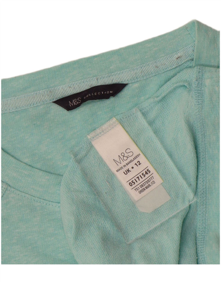 Pulover pentru damă MARKS & SPENCER Pulover UK 12 Bumbac cu pete albastru mediu