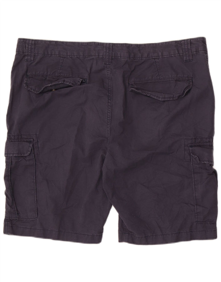 Pantaloni scurți cargo pentru bărbați Marks & Spencer W40 XL, bumbac bleumarin