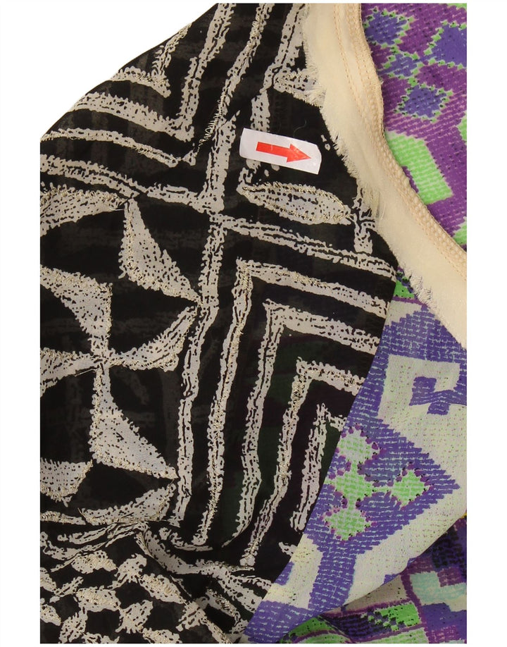 Bluză Desigual Femei Top UK 14 Medium Multicolor Patchwork Poliester