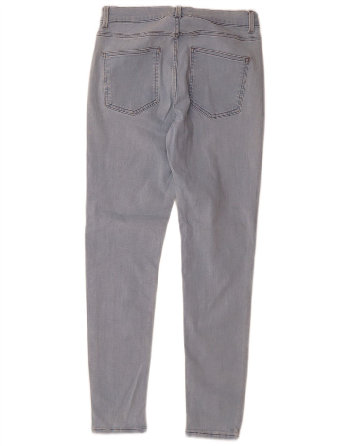 French Connection Blugi subțiri pentru femei UK 12 Medium W28 L28 Blue Bumbac