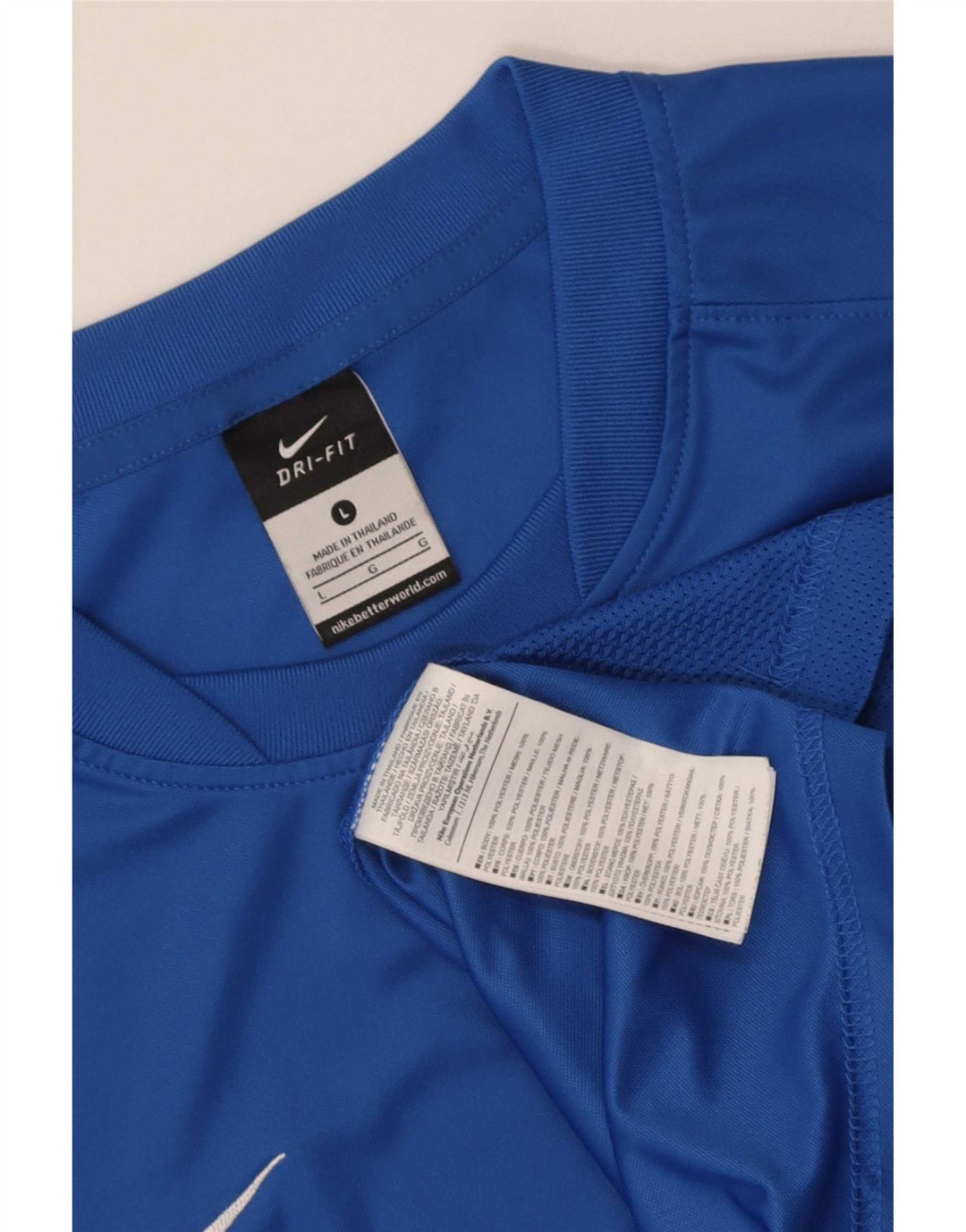 Tricou pentru bărbați Nike Dri Fit Top mare, albastru, poliester
