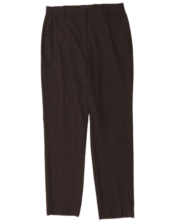 Marks & Spencer Pantaloni de costum pentru femei cu talie înaltă UK 14 Large W34 L33 Negru