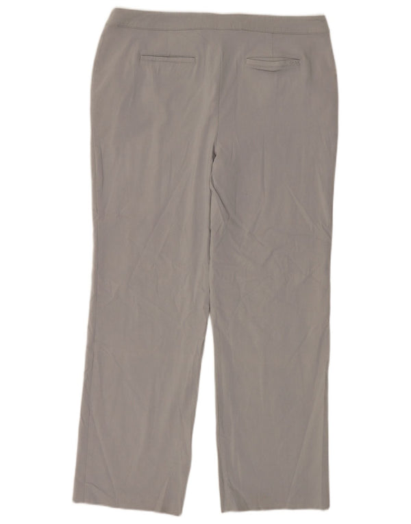 Pantaloni chino drepți pentru femei IZOD US 14 XL W38 L30 gri raion