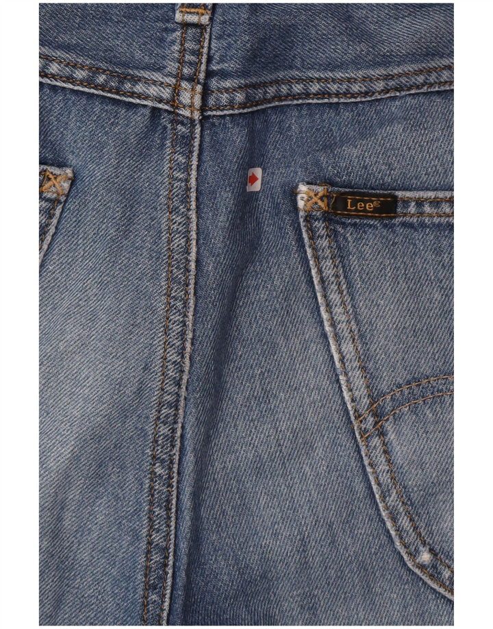 Pantaloni scurți de blugi pentru bărbați Lee, 5 buzunare, W31, bumbac albastru mediu
