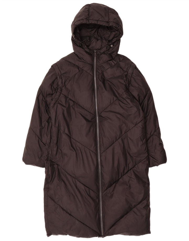 Palton căptușit supradimensionat pentru femei ZARA UK 14 Medium Negru