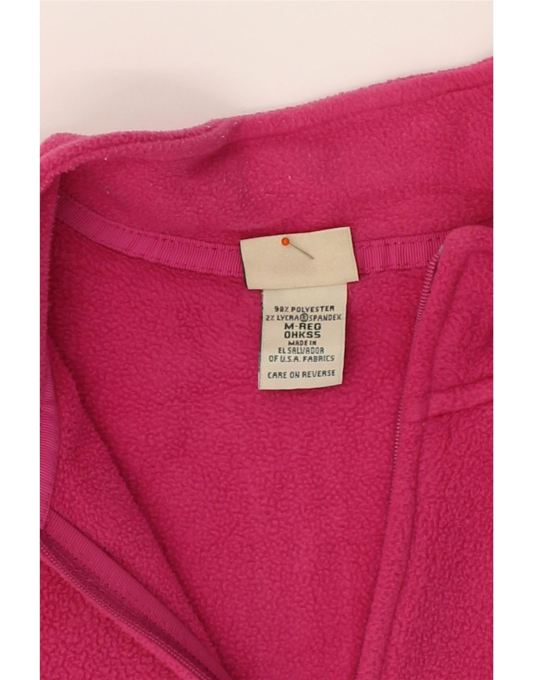 L.L.BEAN Womens Fleece Jacket UK 14 Medium Pink Polyester Vintage L.L.Bean and Second-Hand L.L.Bean from Messina Hembry 