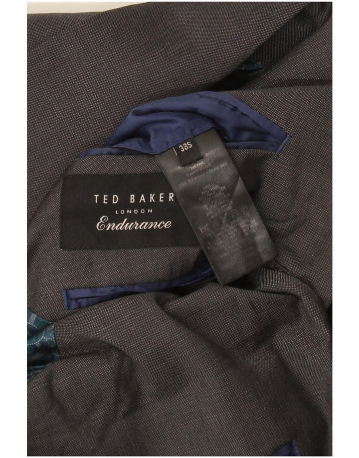 Jachetă pentru bărbați Ted Baker, slim fit, cu 2 nasturi, UK 38, lână, gri mediu