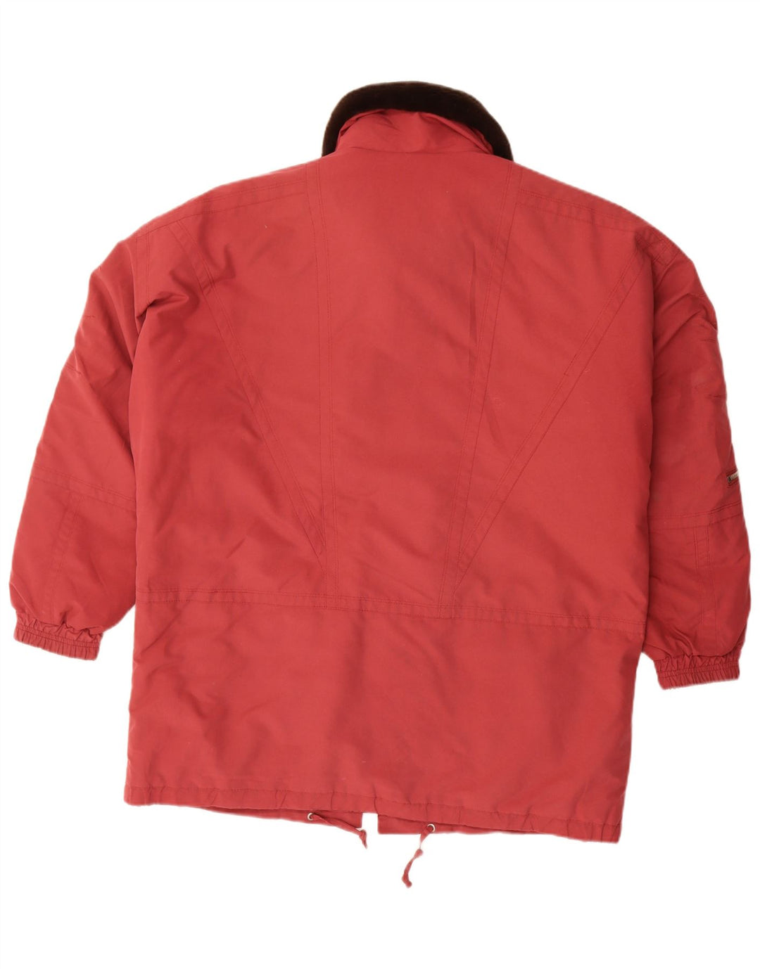 Jachetă vintage pentru femei UK 18 XL poliester roșu