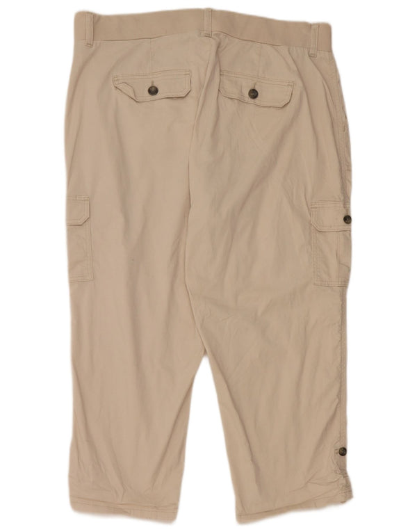 Pantaloni cargo cu talie medie LEE pentru femei US 18 2XL W38 L22 Bej