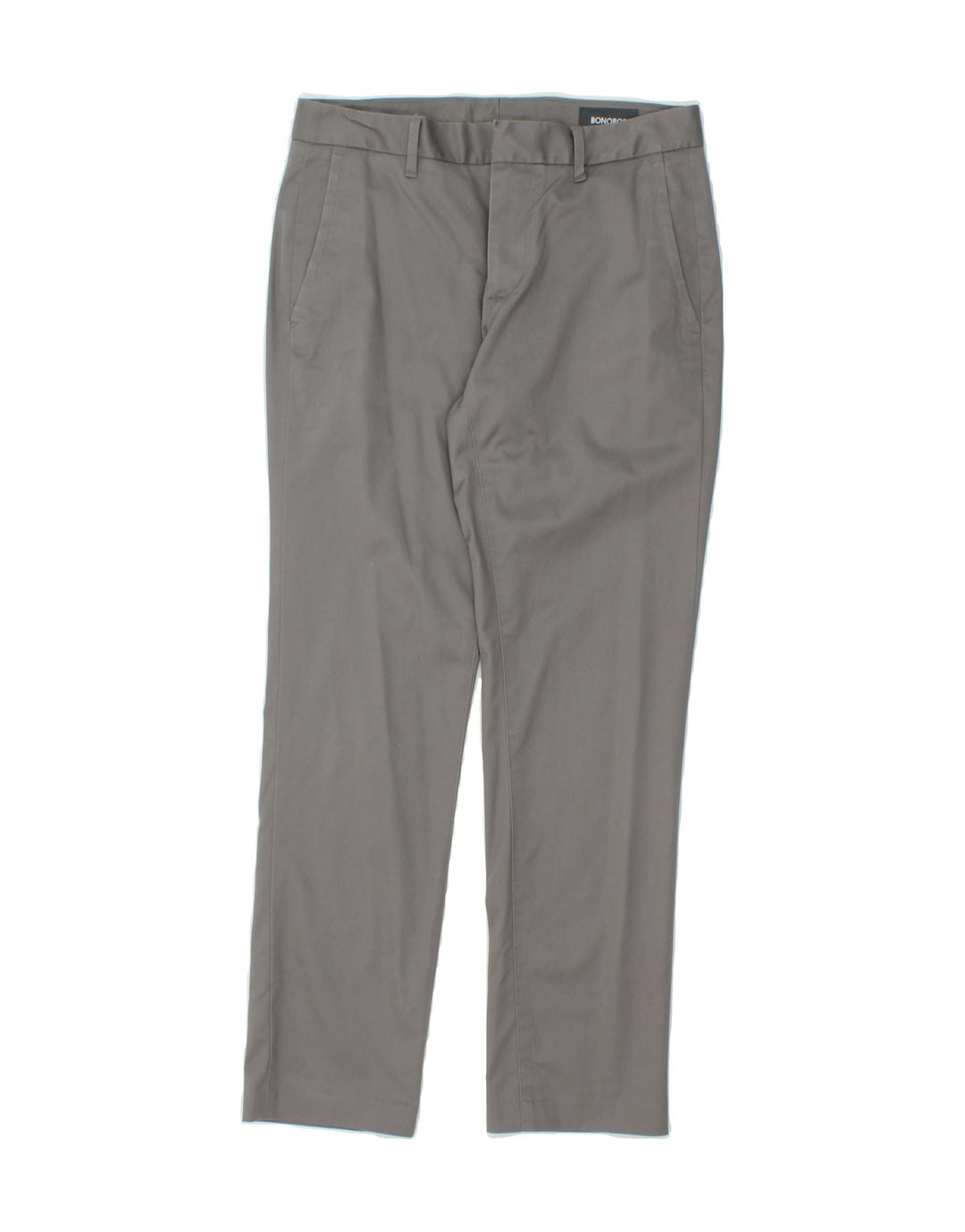 BONOBOS Mens Slim Chino Trousers W29 L28 Grey Cotton Vintage BONOBOS and Second-Hand BONOBOS from Messina Hembry 