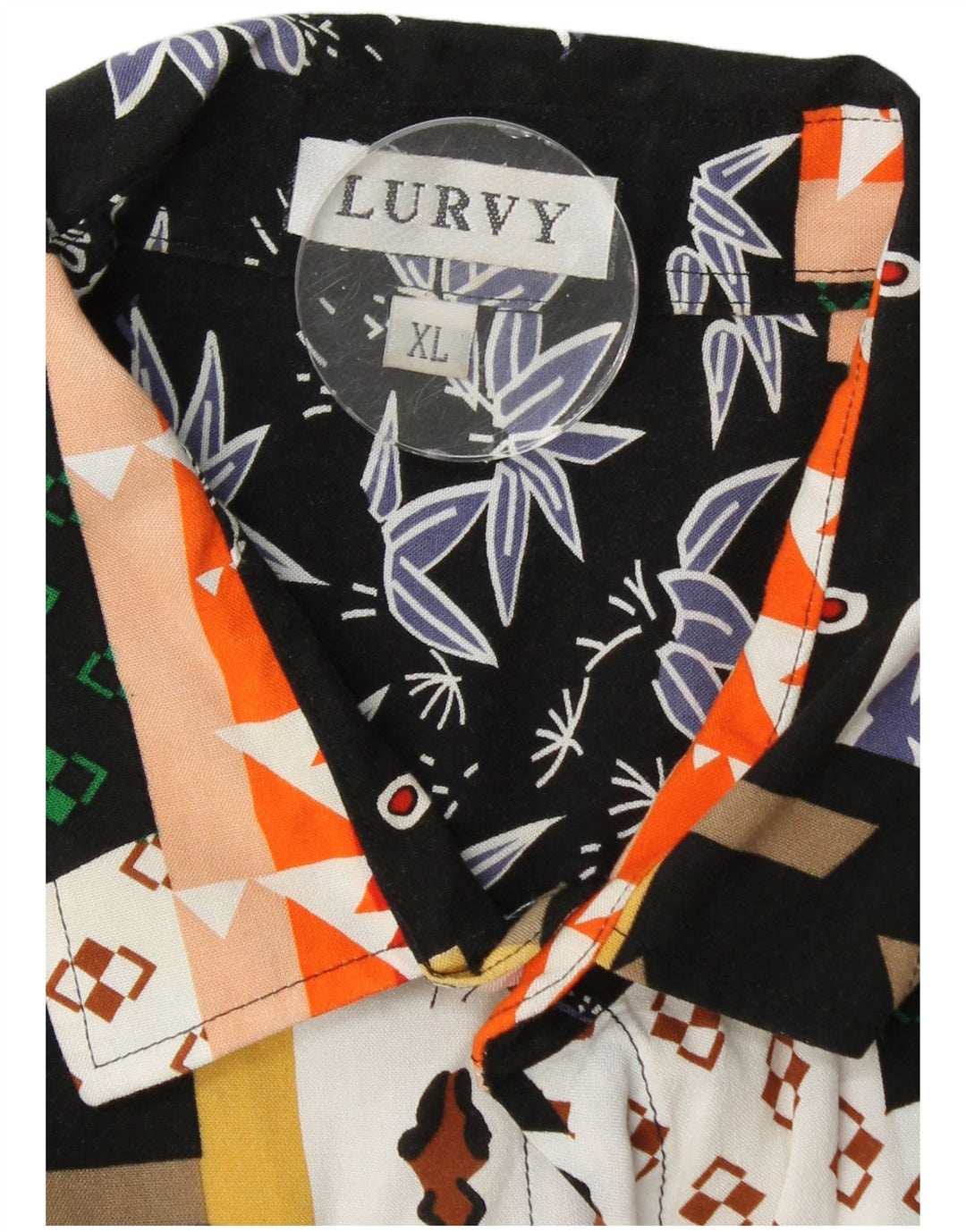 Cămașă cu mânecă scurtă pentru bărbați VINTAGE XL, multicoloră, mozaic