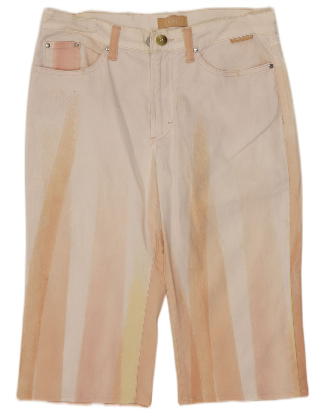 Bermude Gianfranco Ferre pentru femei, W28 Medium White Colorblock